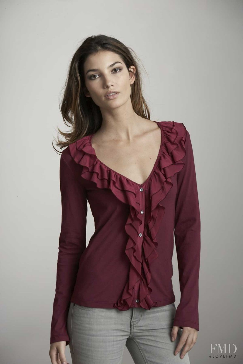 Lily Aldridge featured in  the Velvet by Graham & Spencer lookbook for Autumn/Winter 2009