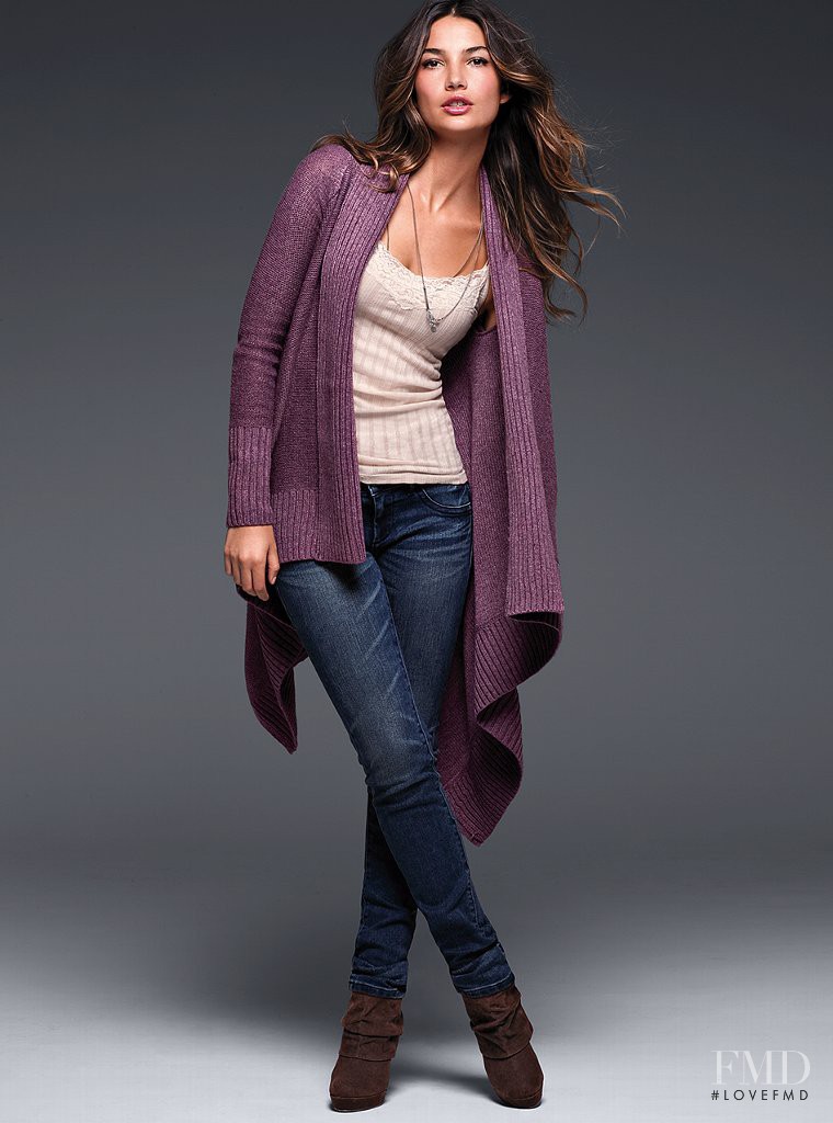 Lily Aldridge featured in  the Victoria\'s Secret Clothing catalogue for Autumn/Winter 2011