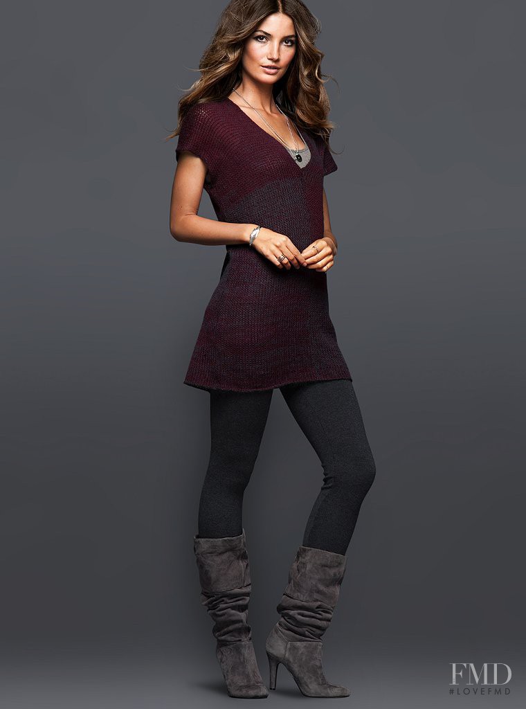 Lily Aldridge featured in  the Victoria\'s Secret Clothing catalogue for Autumn/Winter 2010