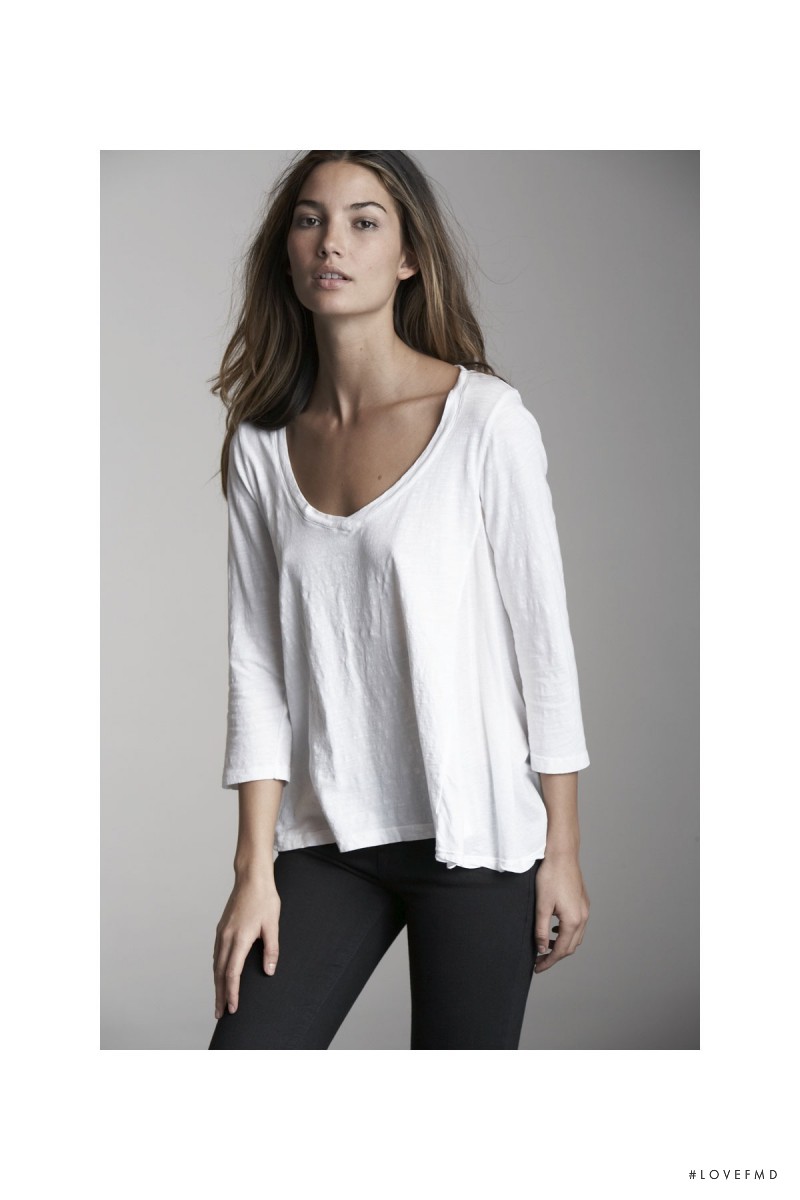 Lily Aldridge featured in  the Velvet by Graham & Spencer catalogue for Autumn/Winter 2010