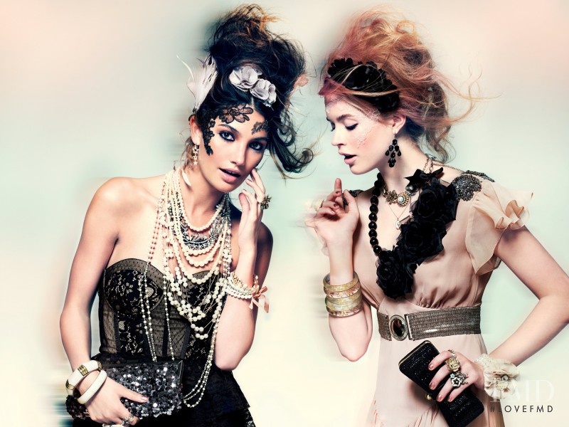 Lily Aldridge featured in  the Accessorize advertisement for Autumn/Winter 2010