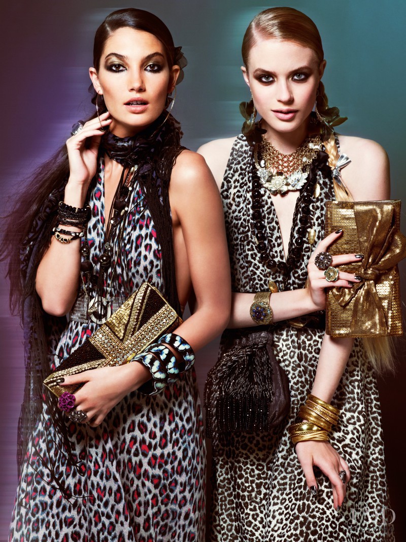 Lily Aldridge featured in  the Accessorize advertisement for Autumn/Winter 2010