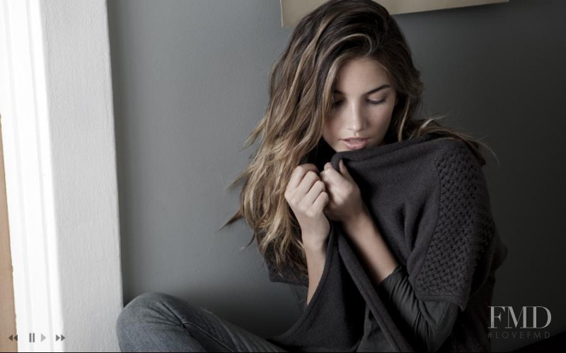 Lily Aldridge featured in  the Velvet by Graham & Spencer lookbook for Autumn/Winter 2010