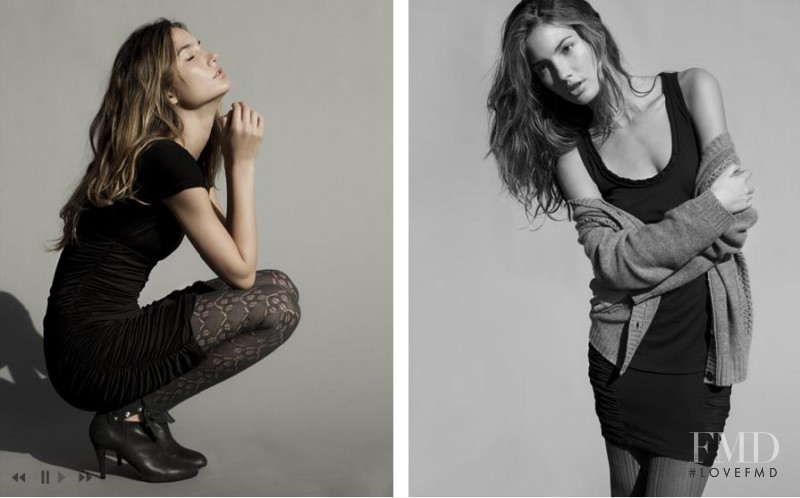 Lily Aldridge featured in  the Velvet by Graham & Spencer lookbook for Autumn/Winter 2010