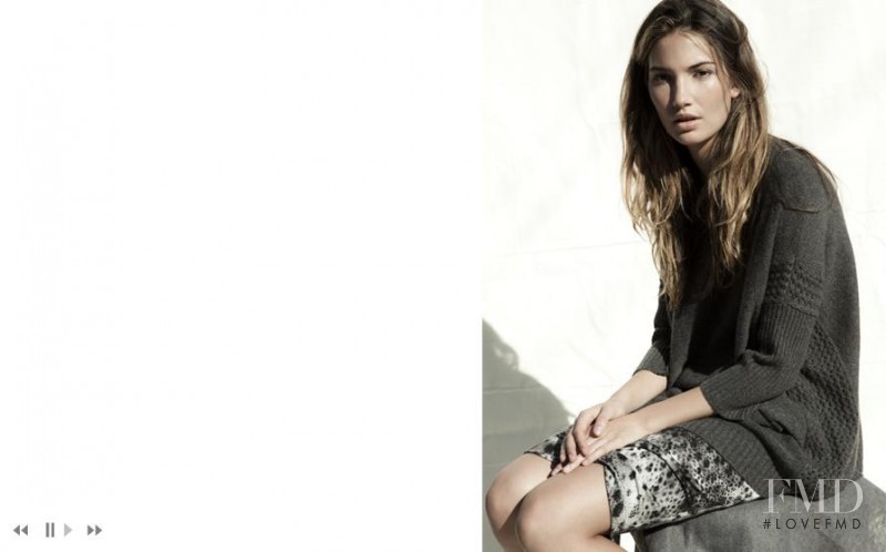 Lily Aldridge featured in  the Velvet by Graham & Spencer lookbook for Autumn/Winter 2010