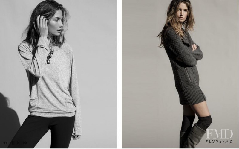 Lily Aldridge featured in  the Velvet by Graham & Spencer lookbook for Autumn/Winter 2010