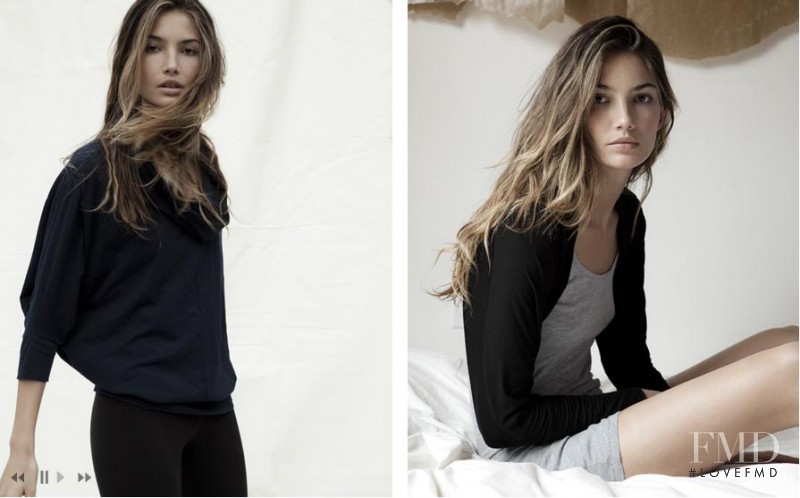 Lily Aldridge featured in  the Velvet by Graham & Spencer lookbook for Autumn/Winter 2010