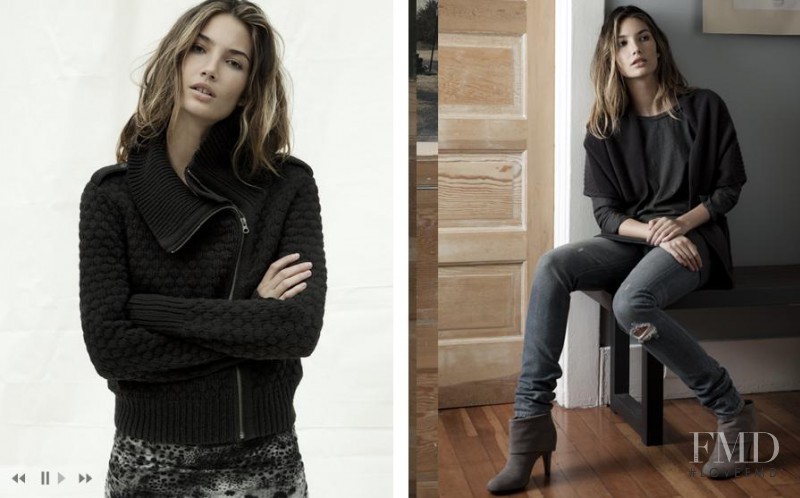 Lily Aldridge featured in  the Velvet by Graham & Spencer lookbook for Autumn/Winter 2010