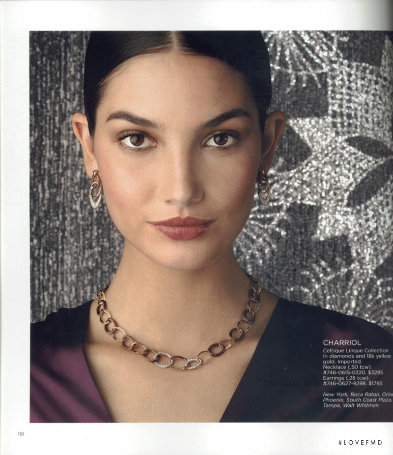 Lily Aldridge featured in  the Saks Fifth Avenue catalogue for Autumn/Winter 2008