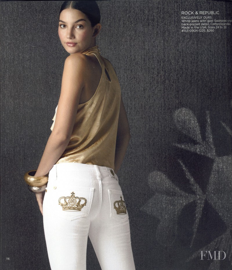 Lily Aldridge featured in  the Saks Fifth Avenue catalogue for Autumn/Winter 2008