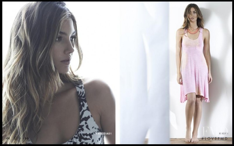 Lily Aldridge featured in  the Velvet by Graham & Spencer lookbook for Spring/Summer 2010