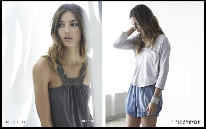 Lily Aldridge featured in  the Velvet by Graham & Spencer lookbook for Spring/Summer 2010