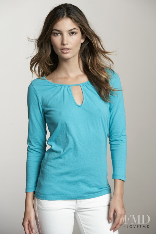 Lily Aldridge featured in  the Velvet by Graham & Spencer Tee catalogue for Spring/Summer 2010