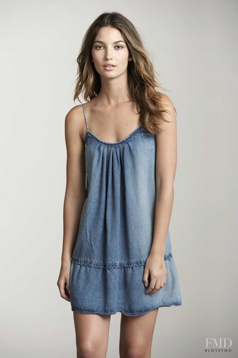 Lily Aldridge featured in  the Velvet by Graham & Spencer Tee catalogue for Spring/Summer 2010