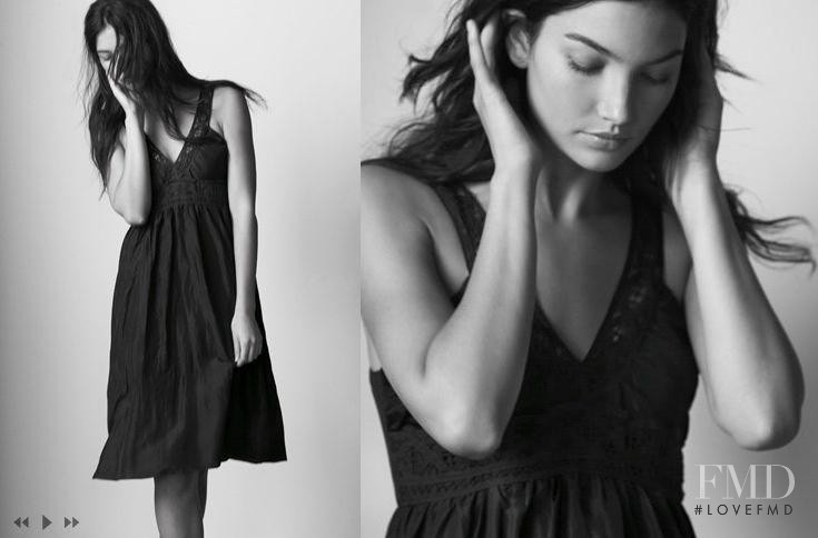 Lily Aldridge featured in  the Velvet by Graham & Spencer lookbook for Spring/Summer 2008