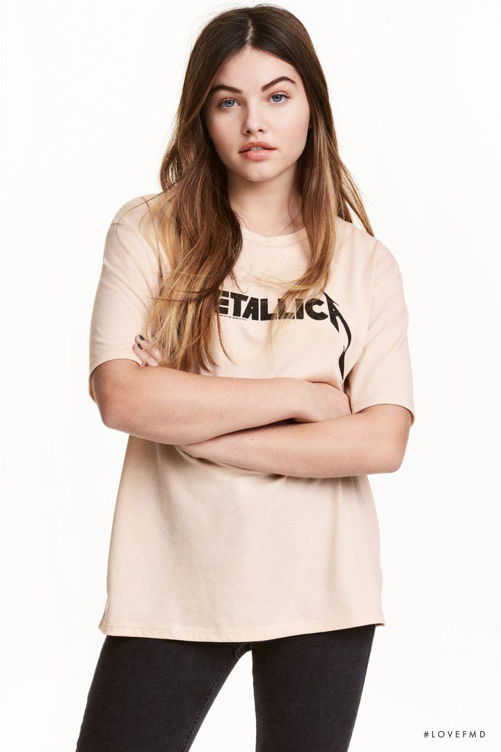 Thylane Blondeau featured in  the H&M catalogue for Winter 2016