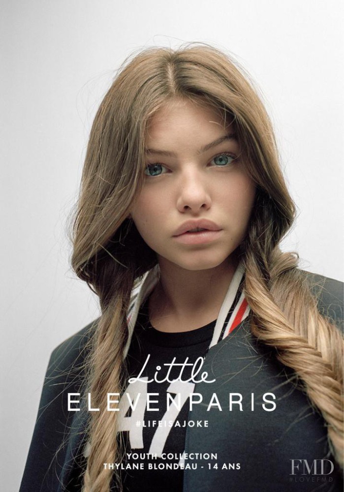 Thylane Blondeau featured in  the Eleven Paris Little advertisement for Autumn/Winter 2016