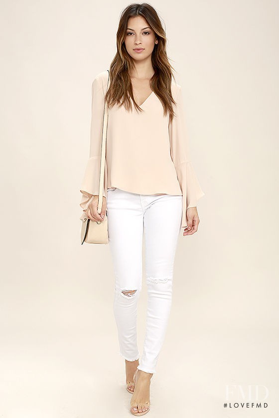 Cassie Amato featured in  the Lulus catalogue for Winter 2016