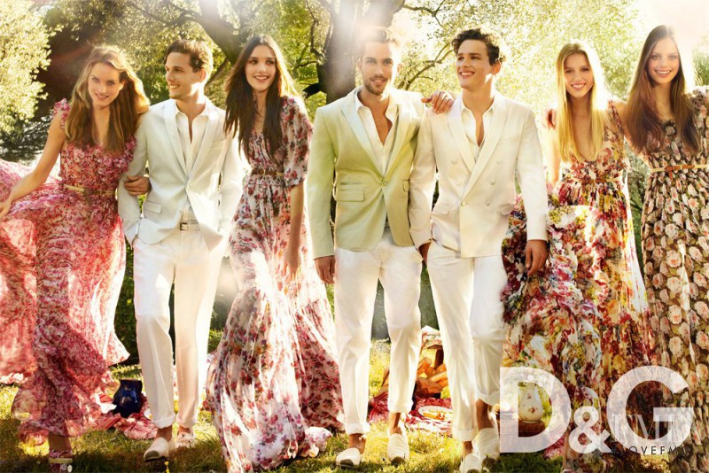 Auguste Abeliunaite featured in  the D&G advertisement for Spring/Summer 2011