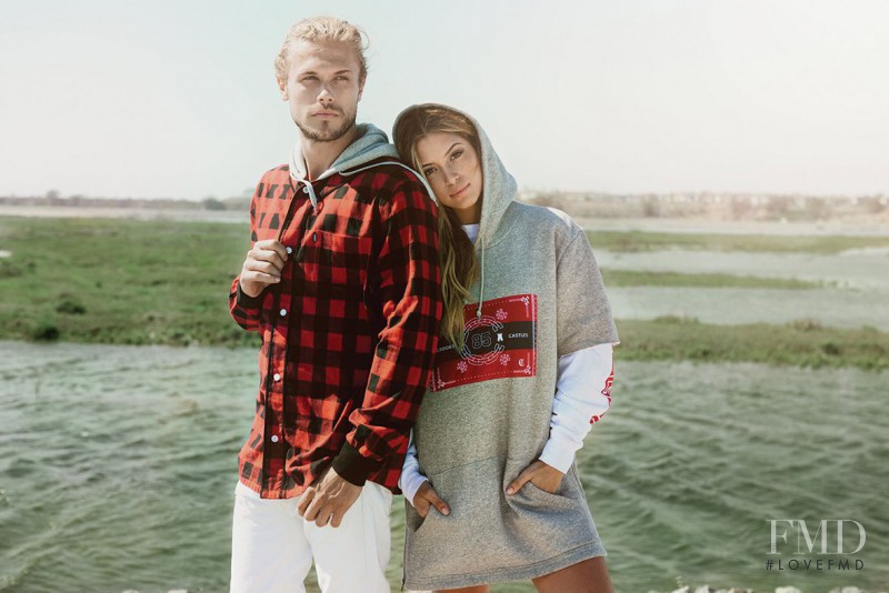 Cassie Amato featured in  the Crooks & Castles lookbook for Autumn/Winter 2015