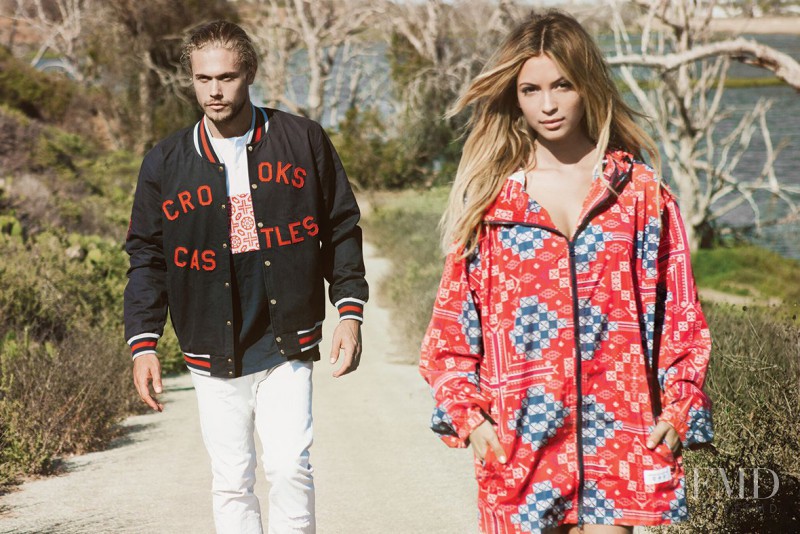 Cassie Amato featured in  the Crooks & Castles lookbook for Autumn/Winter 2015