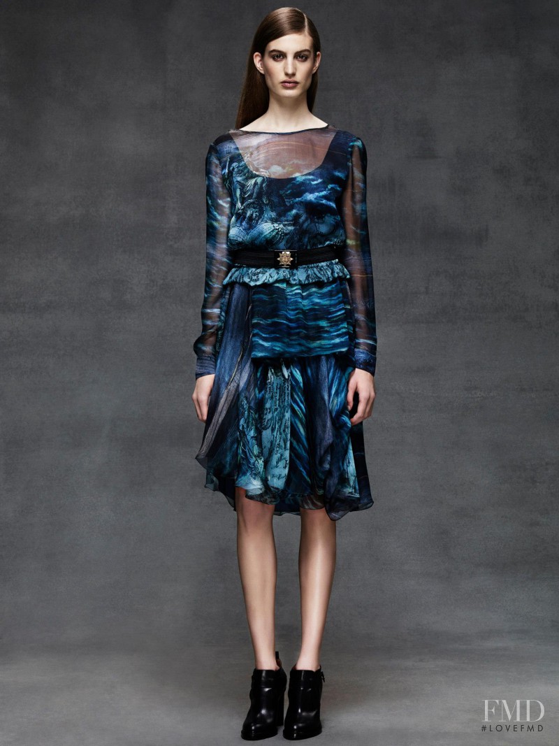 Elodia Prieto featured in  the Alberta Ferretti fashion show for Pre-Fall 2014