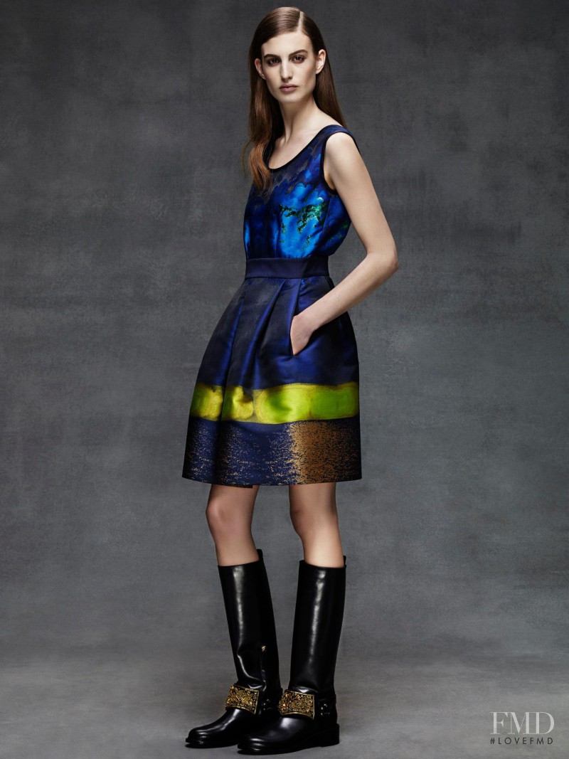 Elodia Prieto featured in  the Alberta Ferretti fashion show for Pre-Fall 2014