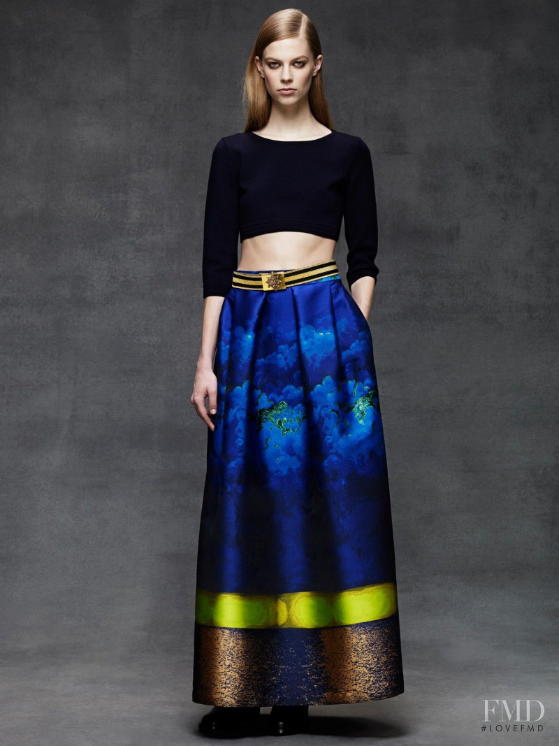 Elodia Prieto featured in  the Alberta Ferretti fashion show for Pre-Fall 2014