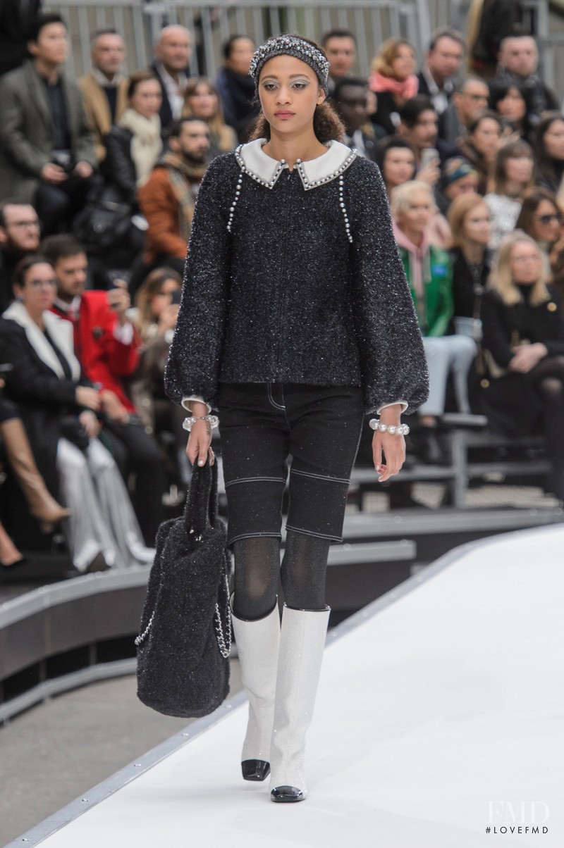 Selena Forrest featured in  the Chanel fashion show for Autumn/Winter 2017
