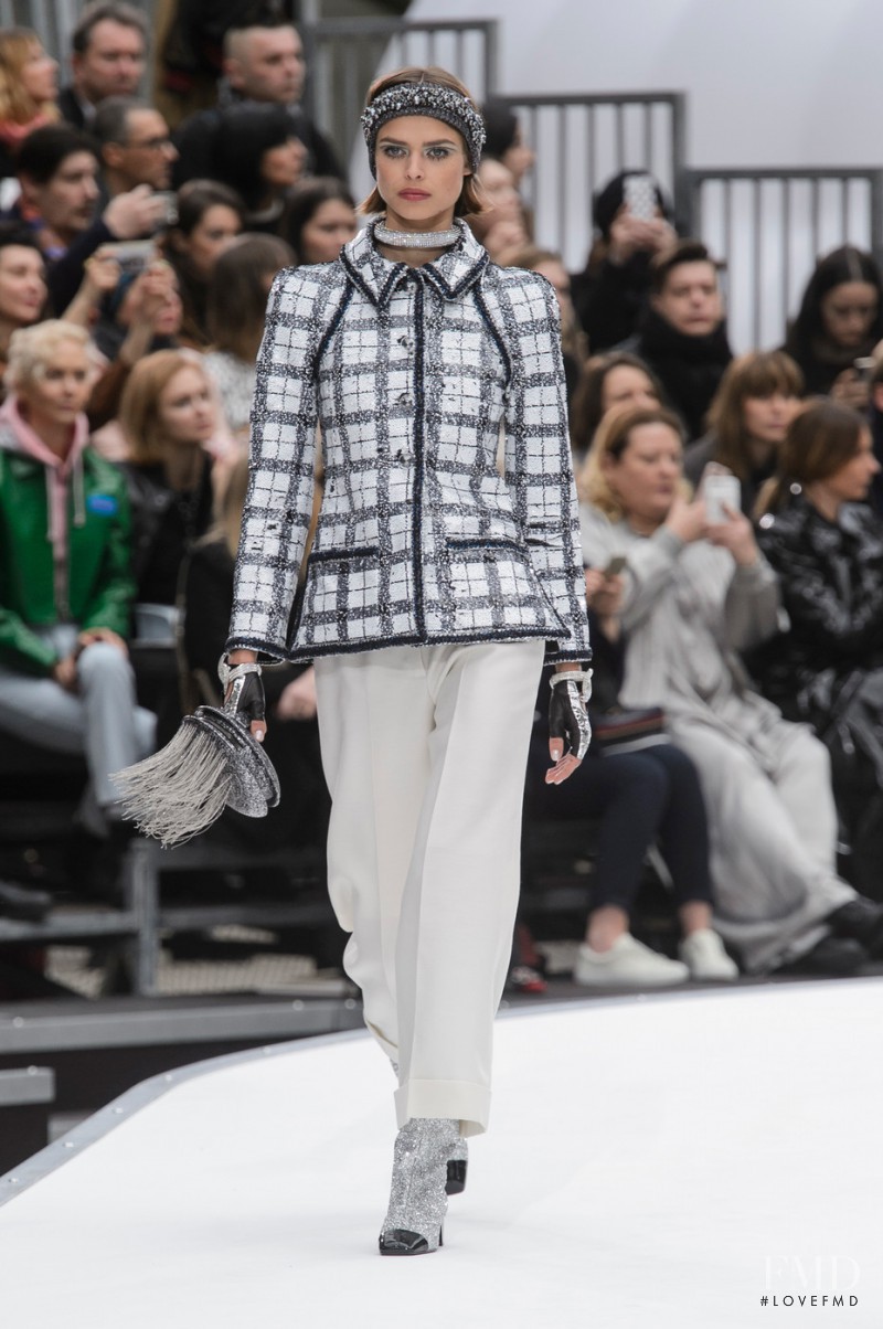 Birgit Kos featured in  the Chanel fashion show for Autumn/Winter 2017