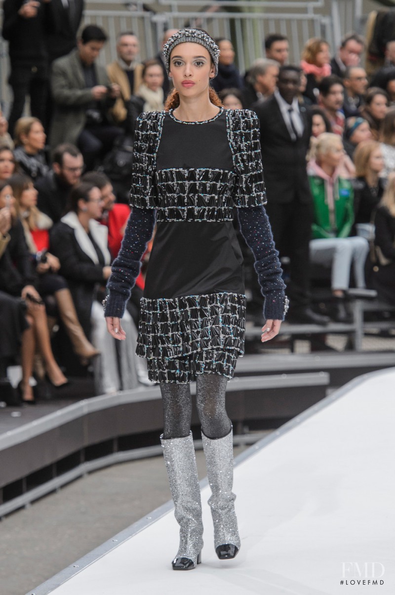 Nandy Nicodeme featured in  the Chanel fashion show for Autumn/Winter 2017