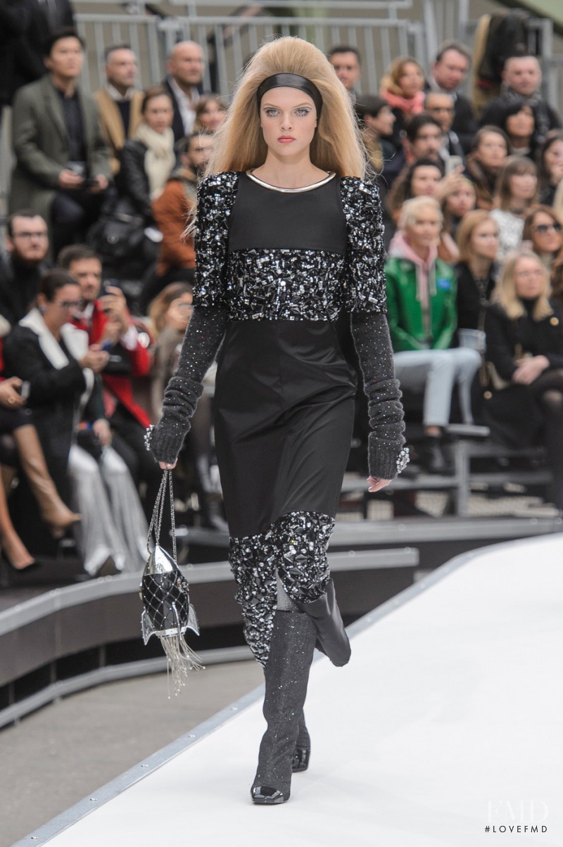 Chane Husselmann featured in  the Chanel fashion show for Autumn/Winter 2017