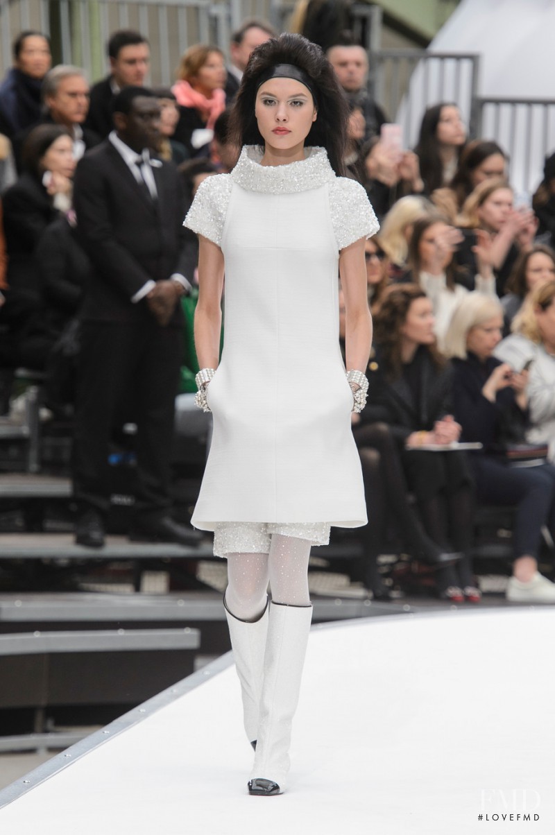 Angelica Erthal featured in  the Chanel fashion show for Autumn/Winter 2017