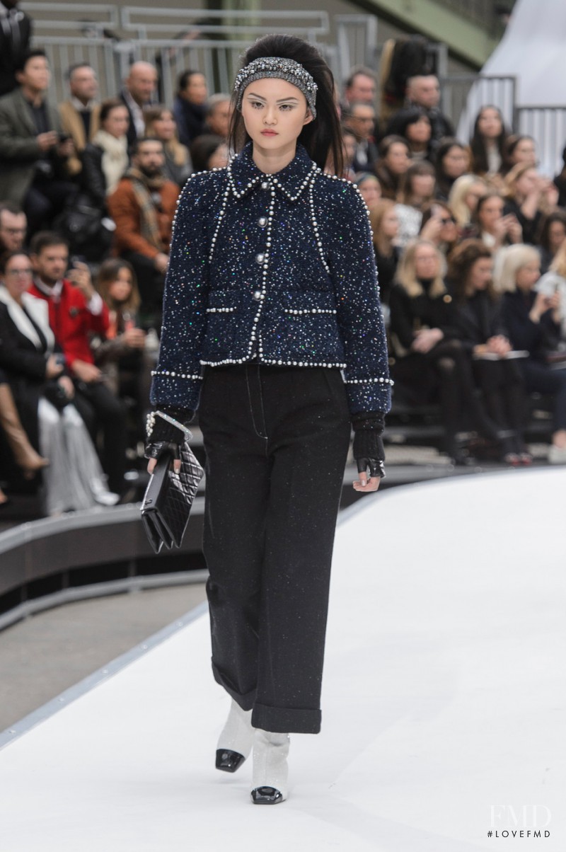Cong He featured in  the Chanel fashion show for Autumn/Winter 2017