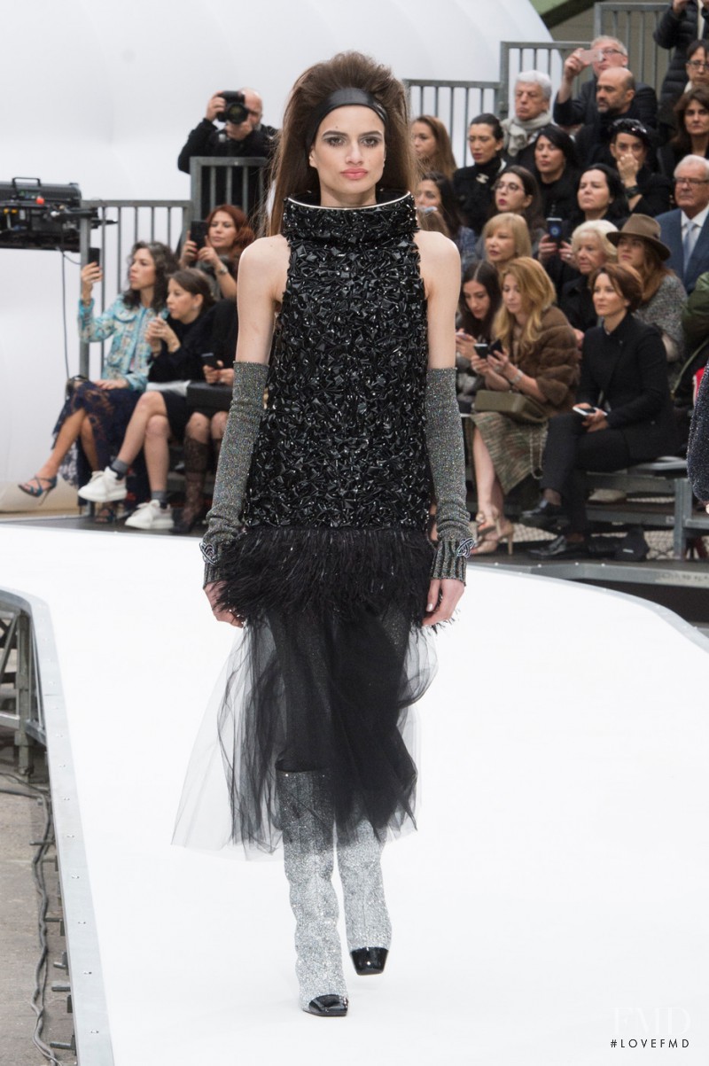 Linda Helena featured in  the Chanel fashion show for Autumn/Winter 2017