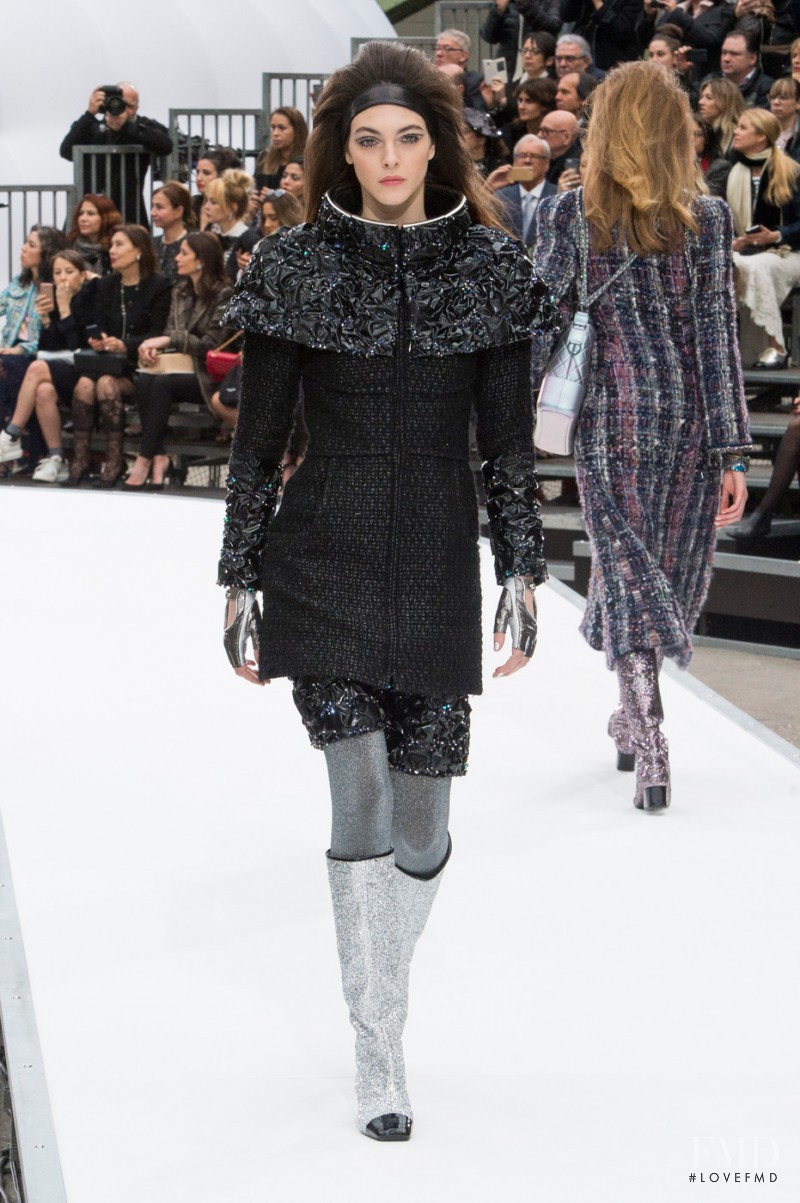 Vittoria Ceretti featured in  the Chanel fashion show for Autumn/Winter 2017