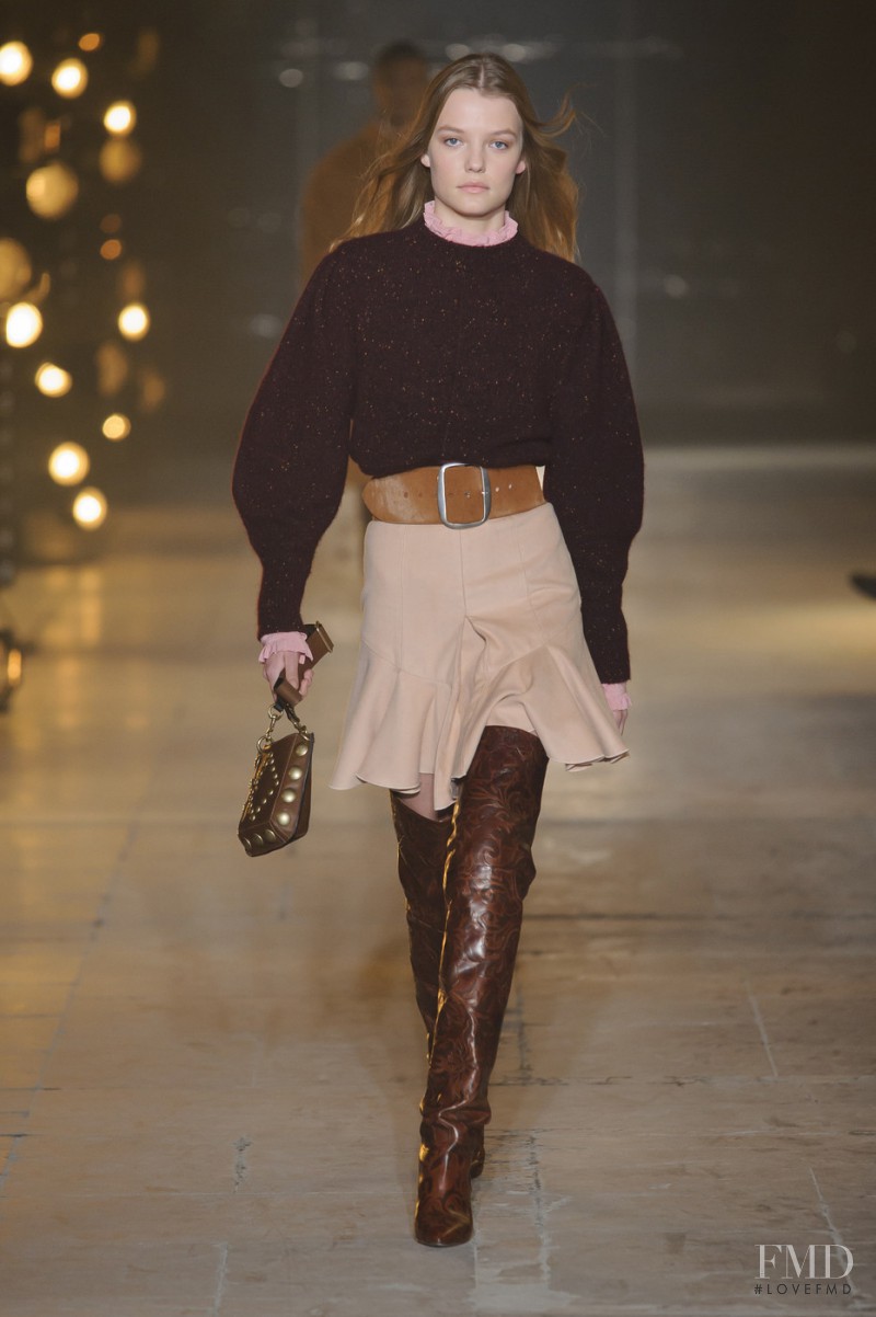 Roos Abels featured in  the Isabel Marant fashion show for Autumn/Winter 2017