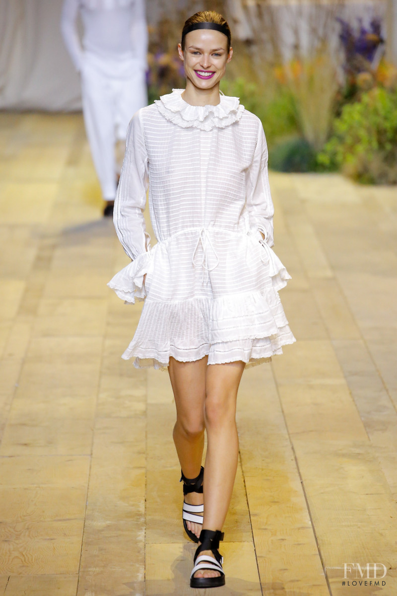 Birgit Kos featured in  the H&M fashion show for Spring/Summer 2017