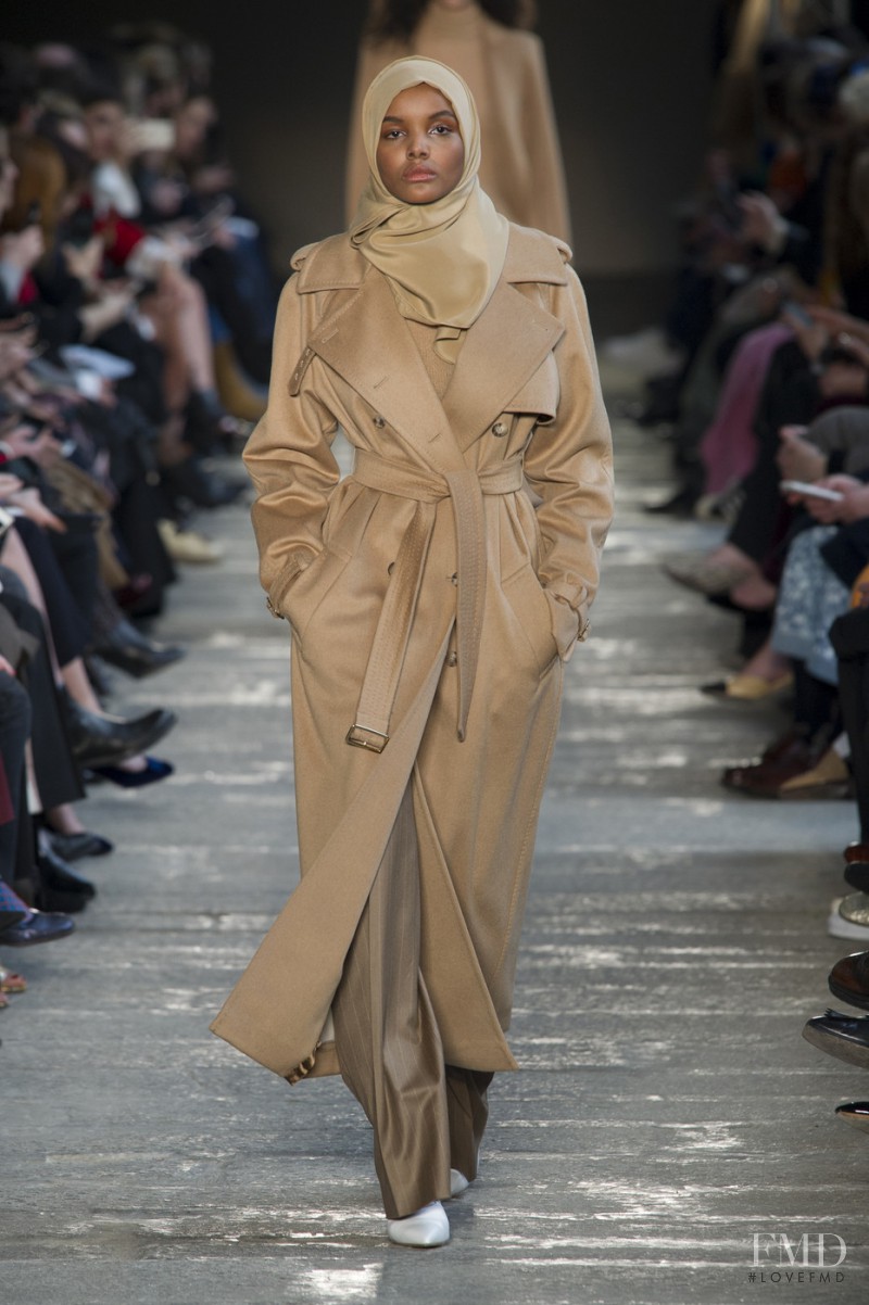 Halima Aden featured in  the Max Mara fashion show for Autumn/Winter 2017