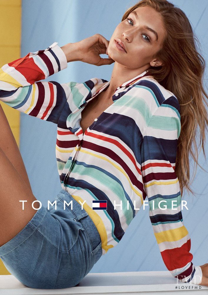 Gigi Hadid featured in  the Tommy Hilfiger advertisement for Spring/Summer 2017