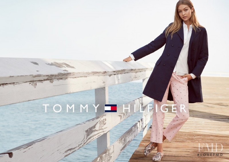 Gigi Hadid featured in  the Tommy Hilfiger advertisement for Spring/Summer 2017