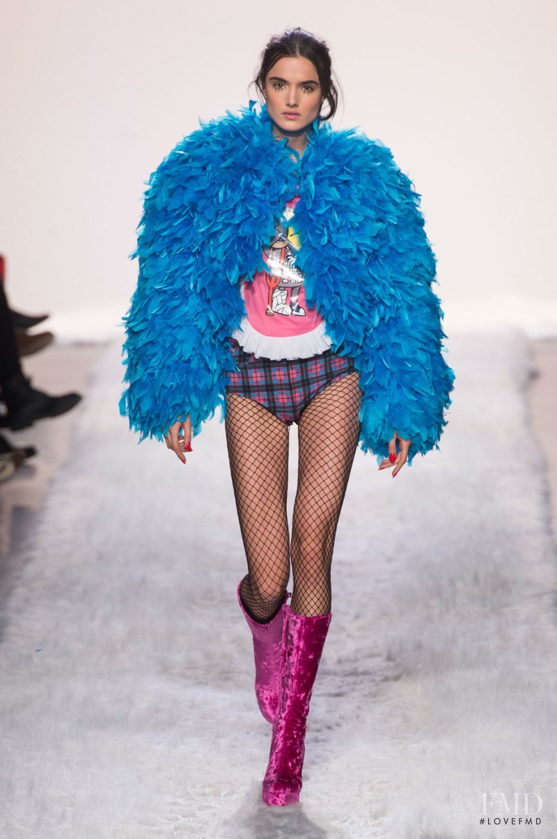 Blanca Padilla featured in  the Jeremy Scott fashion show for Autumn/Winter 2017
