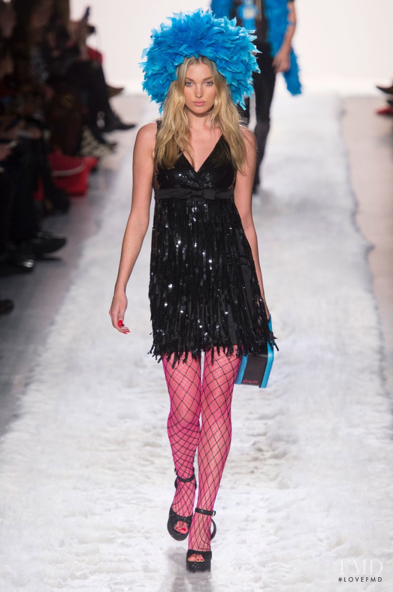 Elsa Hosk featured in  the Jeremy Scott fashion show for Autumn/Winter 2017