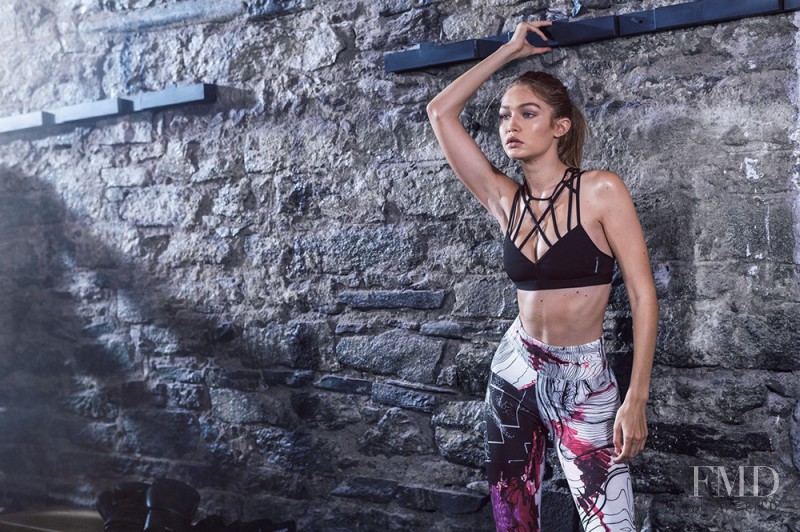 Gigi Hadid featured in  the Reebok advertisement for Spring/Summer 2017