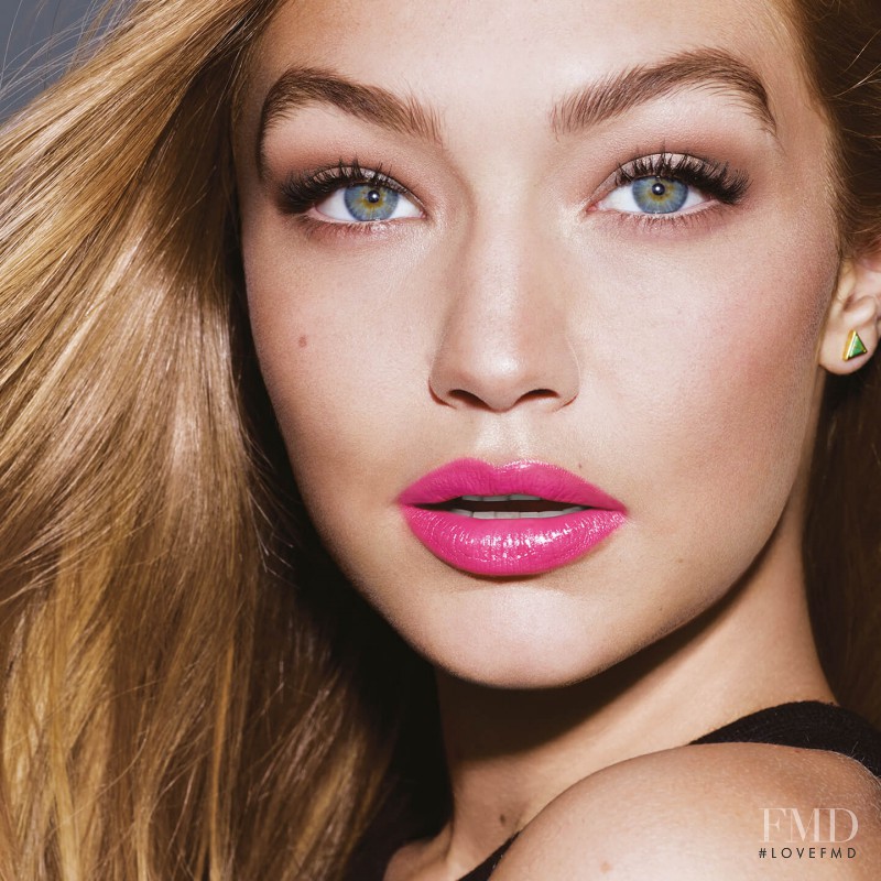 Gigi Hadid featured in  the Maybelline advertisement for Spring/Summer 2017