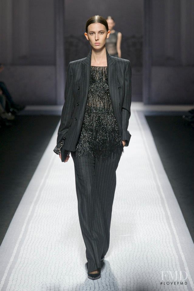 Ruby Aldridge featured in  the Alberta Ferretti fashion show for Autumn/Winter 2012