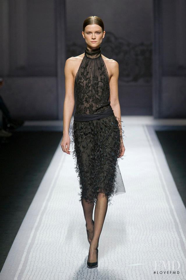 Kasia Struss featured in  the Alberta Ferretti fashion show for Autumn/Winter 2012