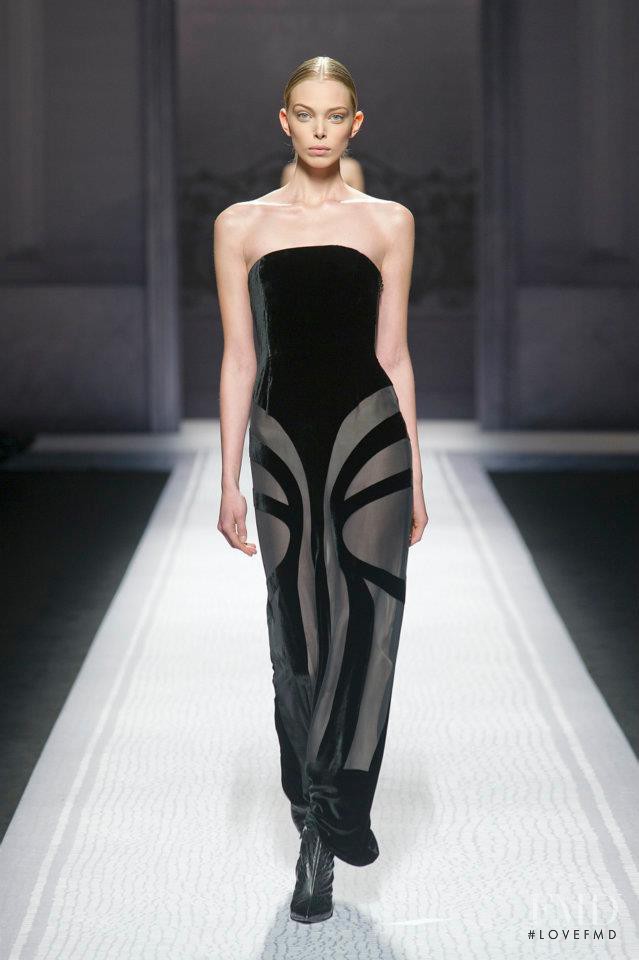 Tanya Dyagileva featured in  the Alberta Ferretti fashion show for Autumn/Winter 2012