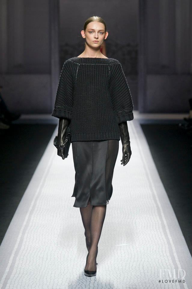 Daga Ziober featured in  the Alberta Ferretti fashion show for Autumn/Winter 2012