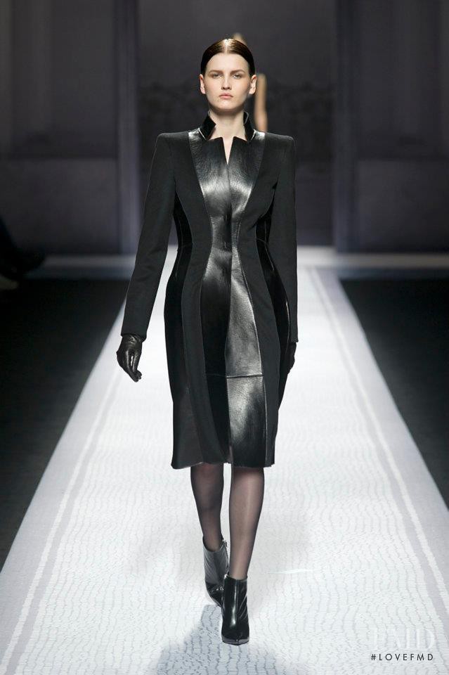 Katlin Aas featured in  the Alberta Ferretti fashion show for Autumn/Winter 2012